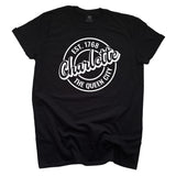 Charlotte, NC Vintage Sign T-shirt by NorthSouth Brands