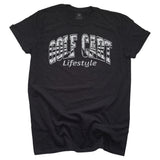Heather Black t-shirt with 'GOLF CART Lifestyle'