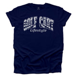 Navy t-shirt with 'GOLF CART Lifestyle'