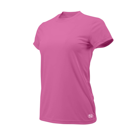 NorthSouth Lady Islander Short Sleeve UPF 50+ T-shirt. Color: Neon Pink