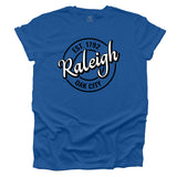 Raleigh, NC Vintage Sign T-shirt by NorthSouth Brands