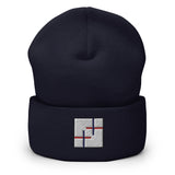 NorthSouth's sleek and stylish beanie featuring a bold block logo design. The intertwining "N" and "S" create a striking and unique visual, making it a standout accessory for any outfit.