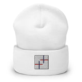 NorthSouth's sleek and stylish beanie featuring a bold block logo design. The intertwining "N" and "S" create a striking and unique visual, making it a standout accessory for any outfit.