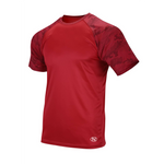 NorthSouth Largo Performance UPF 50+ Hex Camo T-shirt. Color: Red