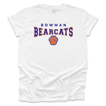 Bowman Bearcat Paw White T-shirt