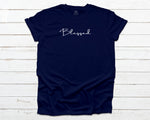 Blessed T-shirt - Navy