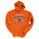 Property of Bowman Bearcats Heritage Orange Hoodie 