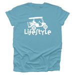 Golf Cart Lifestyle T-shirt - Aqua