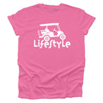 Golf Cart Lifestyle T-shirt - Pink