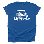 Golf Cart Lifestyle T-shirt - Royal