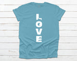 Cat Love T-shirt - Aqua