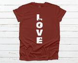 Cat Love T-shirt - Rust