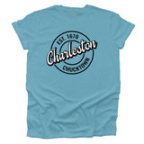 Charleston, SC Vintage Sign T-shirt by NorthSouth Brands