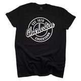 Charleston, SC Vintage Sign T-shirt by NorthSouth Brands