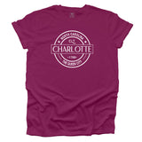 Charlotte Classic Vintage T-shirt by North-South Brands.