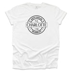 Charlotte Classic Vintage T-shirt by North-South Brands.