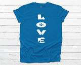 Doggie Love T-shirt - Heather Deep Teal