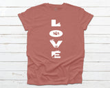 Doggie Love T-shirt - Heather Mauve