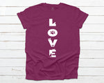 Doggie Love T-shirt - Heather Raspberry