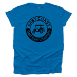 East Coast Golf Cart Lifestyle design on a Deep Teal T-shirt
