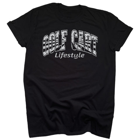 Black t-shirt with 'GOLF CART Lifestyle'