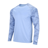Cayman Extreme Performance UPF 50+ Sun Protection Tee for Outdoor/Indoor Activities. Color: Blue Mist