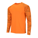Cayman Extreme Performance UPF 50+ Sun Protection Tee for Outdoor/Indoor Activities. Color: Neon Orange