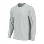 Long Sleeve Extreme Performance UPF 50+ Sun Protection Tee for Outdoor/Indoor Activities. Color: Aluminum
