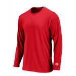 Long Sleeve Extreme Performance UPF 50+ Sun Protection Tee for Outdoor/Indoor Activities. Color: Red