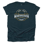 NorthSouth Brand Apparel Logo T-shirt - Heather Midnight Navy