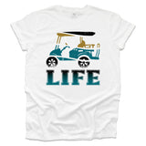 Retro Golf Cart Life T-shirt - Jacksonville