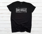 Stay Humble Hustle Hard T-shirt - Black, Gray and White