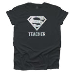 Super Teacher Hologram T-shirt - Dark Grey