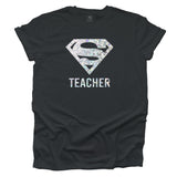 Super Teacher Hologram T-shirt - Dark Grey