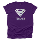 Super Teacher Hologram T-shirt - Purple