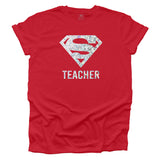 Super Teacher Hologram T-shirt - Red