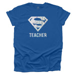 Super Teacher Hologram T-shirt - Royal