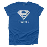 Super Teacher Hologram T-shirt - Royal