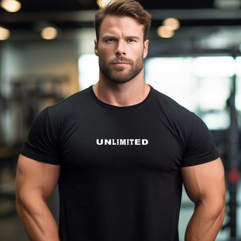 UNLIMITED Men's Black T-shirt