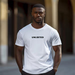 UNLIMITED Men's White T-shirt