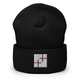 NorthSouth's sleek and stylish beanie featuring a bold block logo design. The intertwining "N" and "S" create a striking and unique visual, making it a standout accessory for any outfit.
