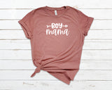 Boy Mama T-shirt heather mauve