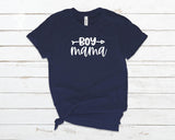 Boy Mama T-shirt heather midnight navy