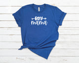 Boy Mama T-shirt heather royal