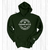 The Carolina Vintage Hoodie Charlotte - Forest Green