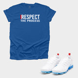 I Respect The Process T-shirt Royal with Nike Vapormax