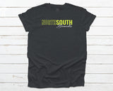 NorthSouth Open Brand T-shirt - Heather Grey/Neon Green/White