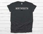 NorthSouth Outlined Heather T-shirt - Heather Dark Grey