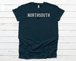 NorthSouth Outlined Heather T-shirt - Heather Navy