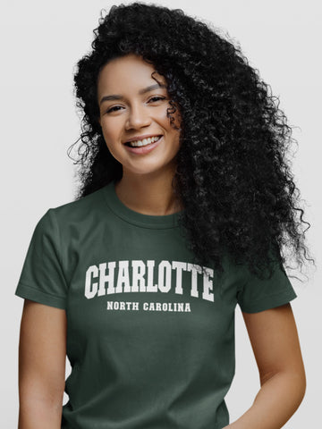 Personalized Rep Your City Tee Forest Green
